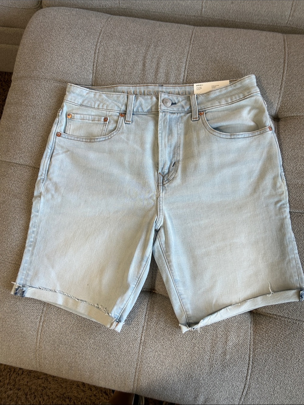 American Eagle Outfitters Light Blue Denim Jean Shorts